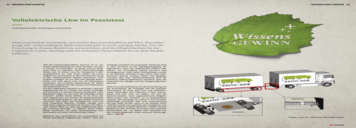 Schenker Schweiz AG: „Vollelektrische Lkw im Praxistest” (aktuell | September 2014) Schenker Schweiz AG: „Vollelektrische Lkw im Praxistest” (aktuell | September 2014)