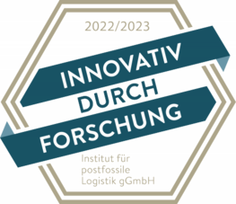 Forschungssiegel 2022/2023 „Innovativ durch Forschung • Institut für postfossile Logistik gGmbH” Forschungssiegel 2022/2023 „Innovativ durch Forschung • Institut für postfossile Logistik gGmbH”