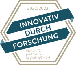 Forschungssiegel 2022/2023 „Innovativ durch Forschung • Institut für postfossile Logistik gGmbH”